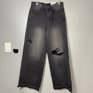 MNML Baggy Rave Denim Jean, Vintage Black 30